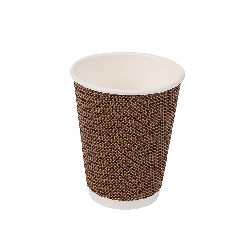 12oz wegwerp biologisch afbreekbare golfkartonnen bekers