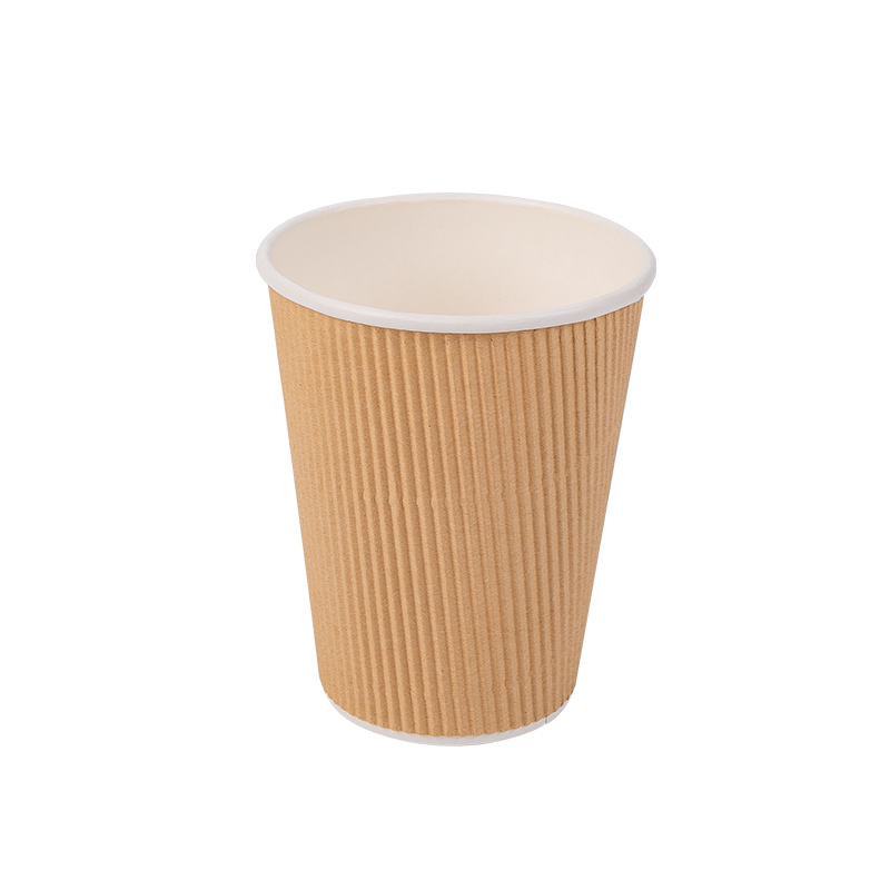 12oz wegwerp biologisch afbreekbare golfkartonnen bekers