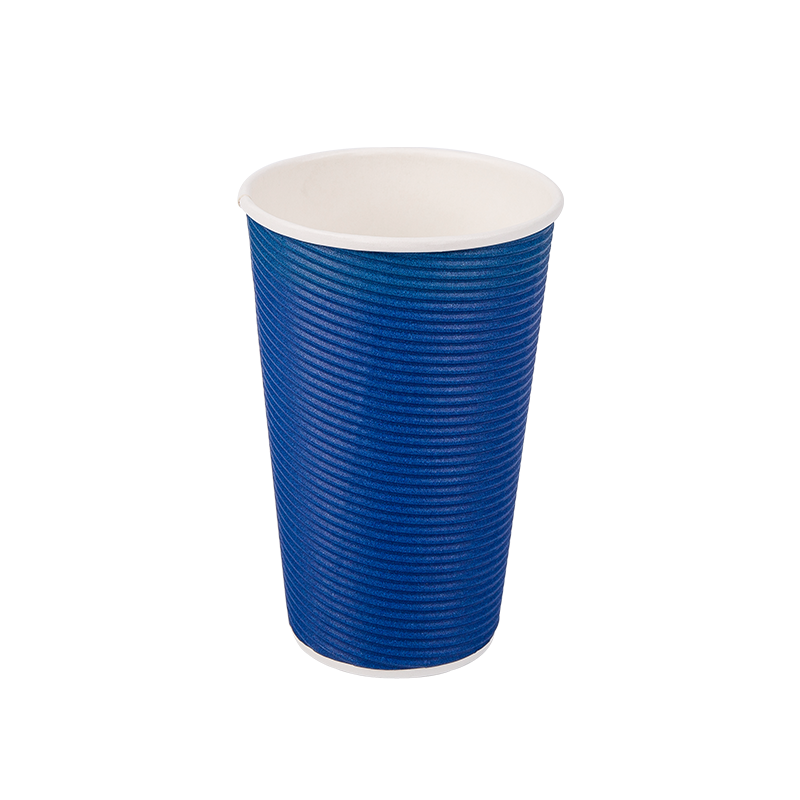 16oz wegwerp biologisch afbreekbare golfkartonnen bekers