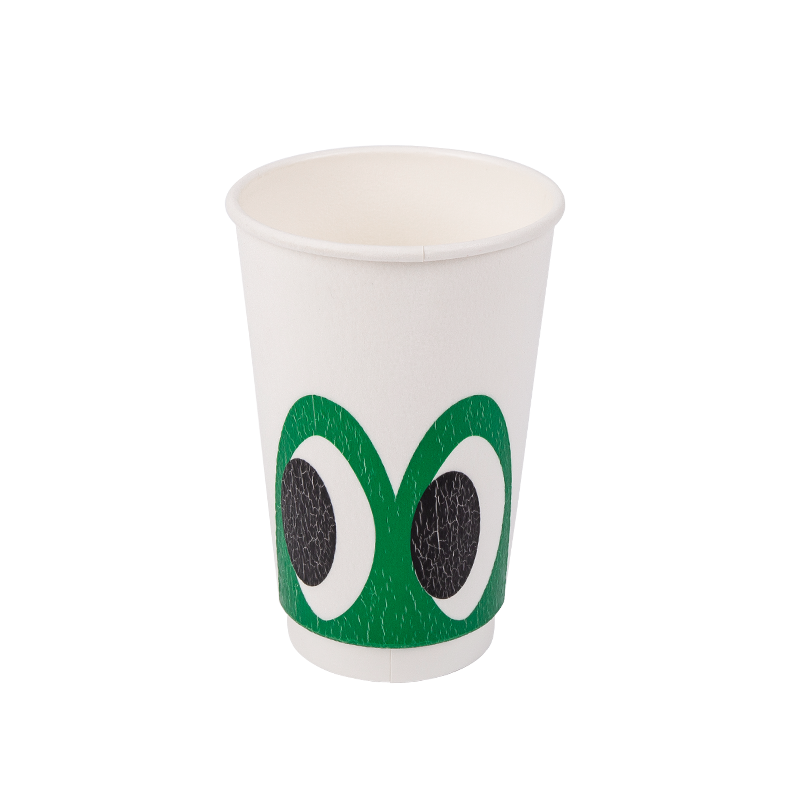 16oz wegwerp biologisch afbreekbare dubbellaagse papieren beker