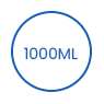 1000 ml wegwerp biologisch afbreekbare slapapierkom icon