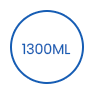 1300 ml wegwerp biologisch afbreekbare slapapierkom icon