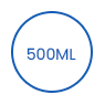 500 ml wegwerp biologisch afbreekbare slapapierkom icon