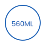 560 ml wegwerp afbreekbare verpakkingspapierkom icon