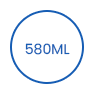580 ml wegwerp biologisch afbreekbare papieren soepkom icon