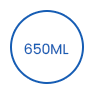650 ml wegwerp afbreekbare verpakkingspapierkom icon