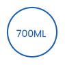 700 ml wegwerp afbreekbare verpakkingspapierkom icon
