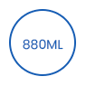 880ML wegwerp biologisch afbreekbare rechthoekige papieren kom icon